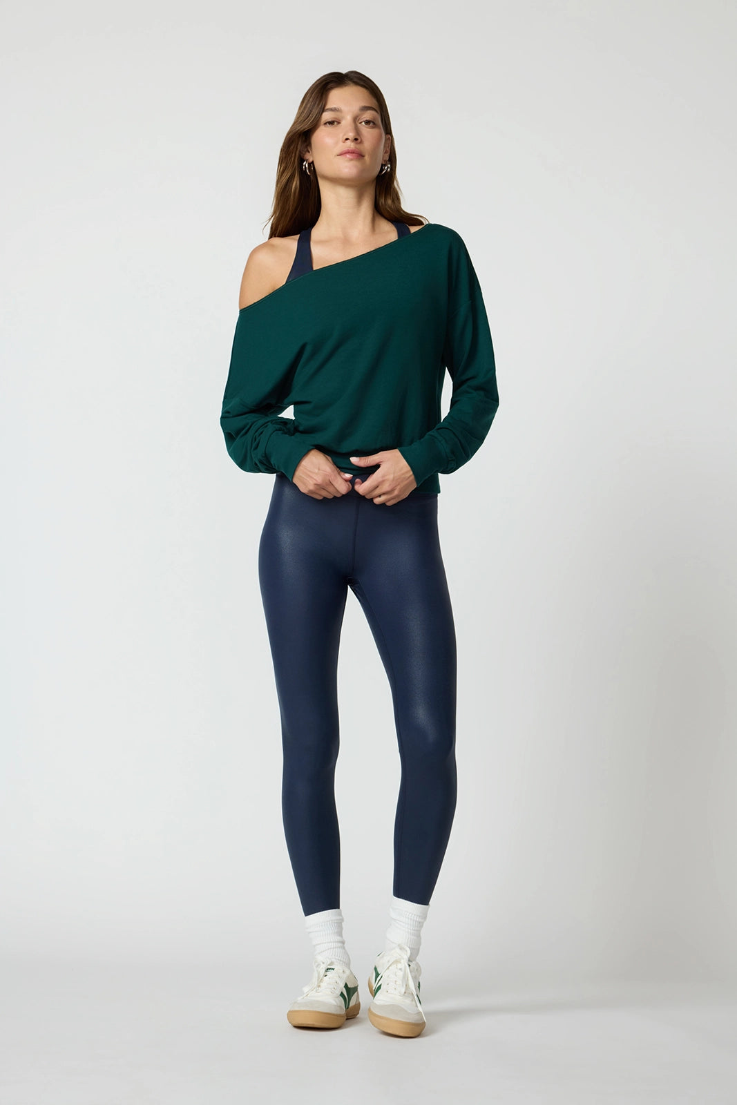 Cozy Fleece Flashdance Sweatshirt - Ponderosa Pine