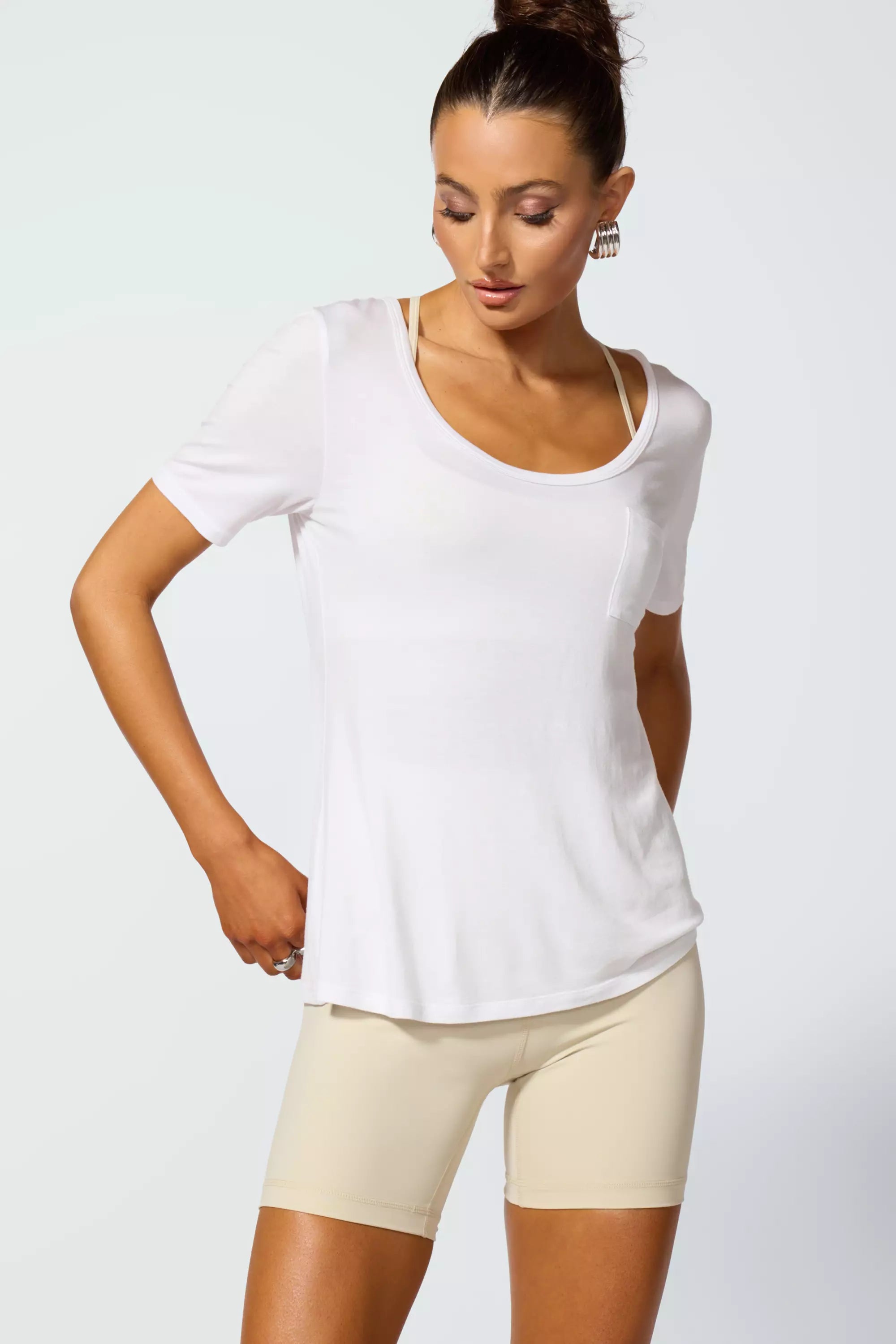 Breeze Pocket Tee - Brilliant White