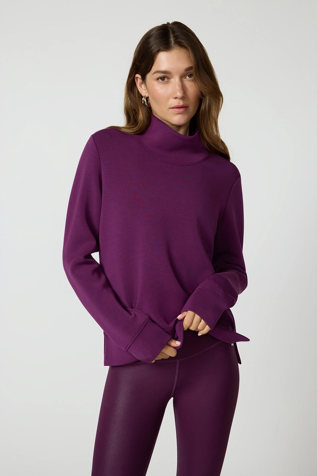 Dreamweave™ Mock Neck Sweatshirt - Pickled Beet