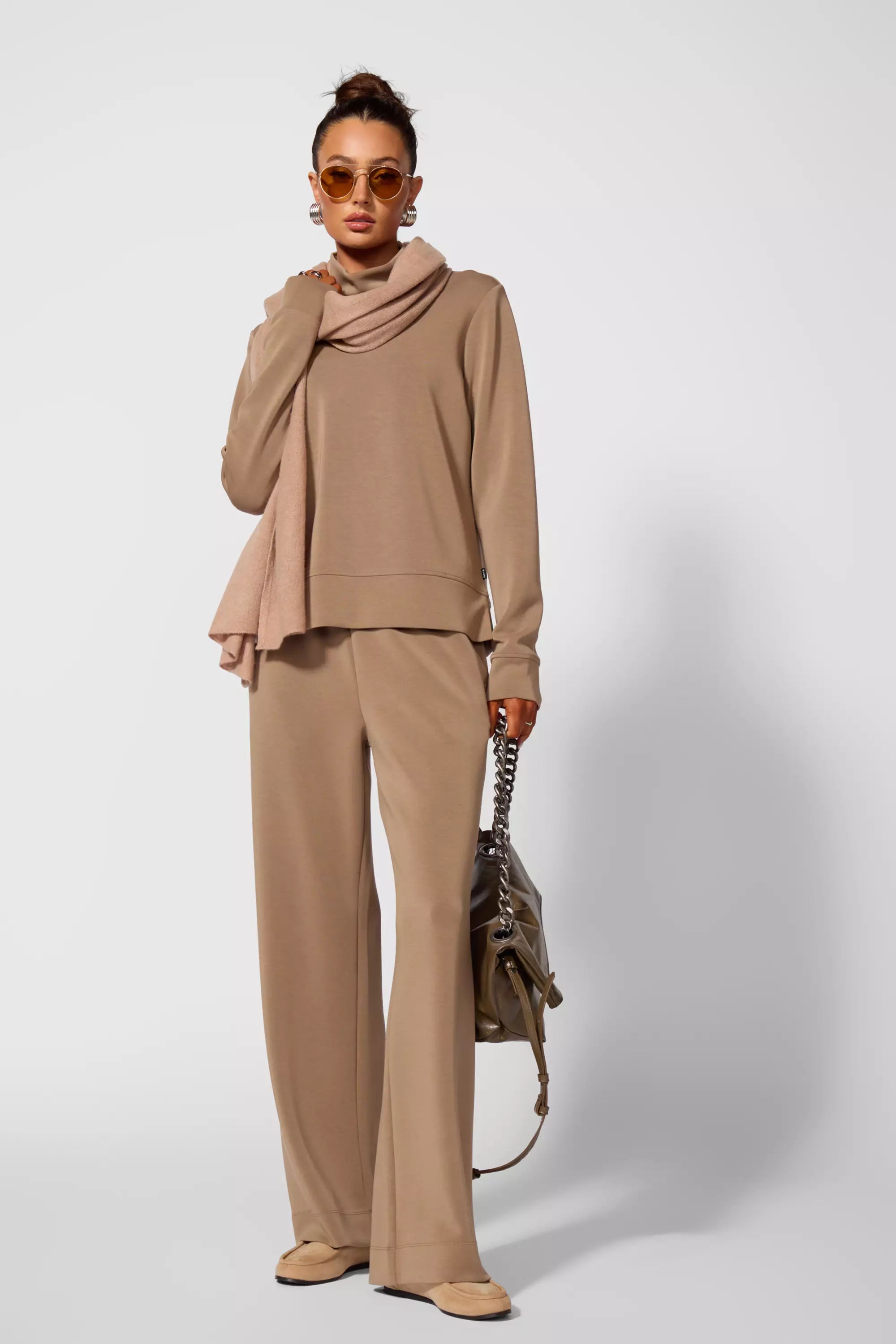 Dreamweave™ Mock Neck Sweatshirt - Caribou