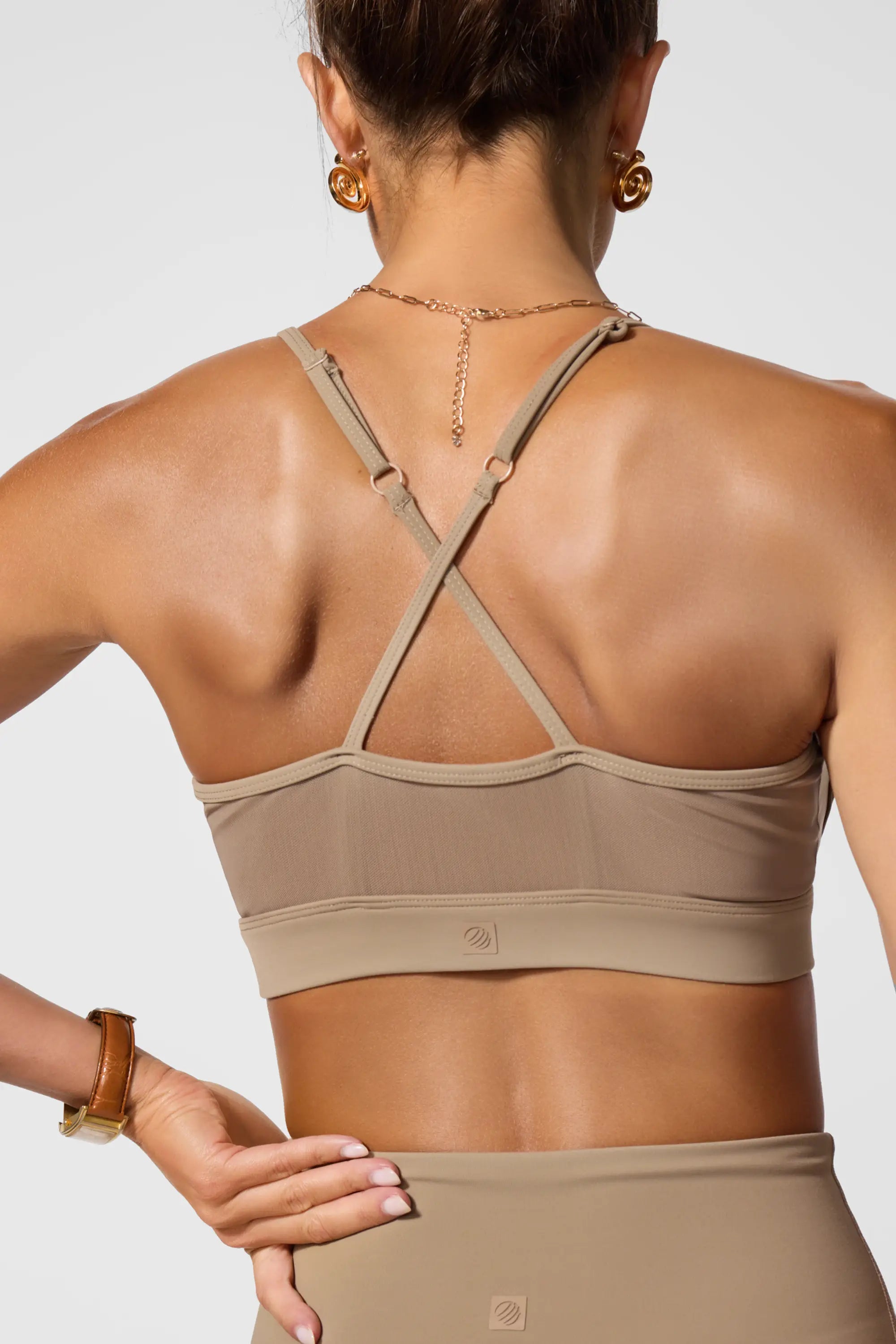 Sculpt Cross Back Bra - Caribou