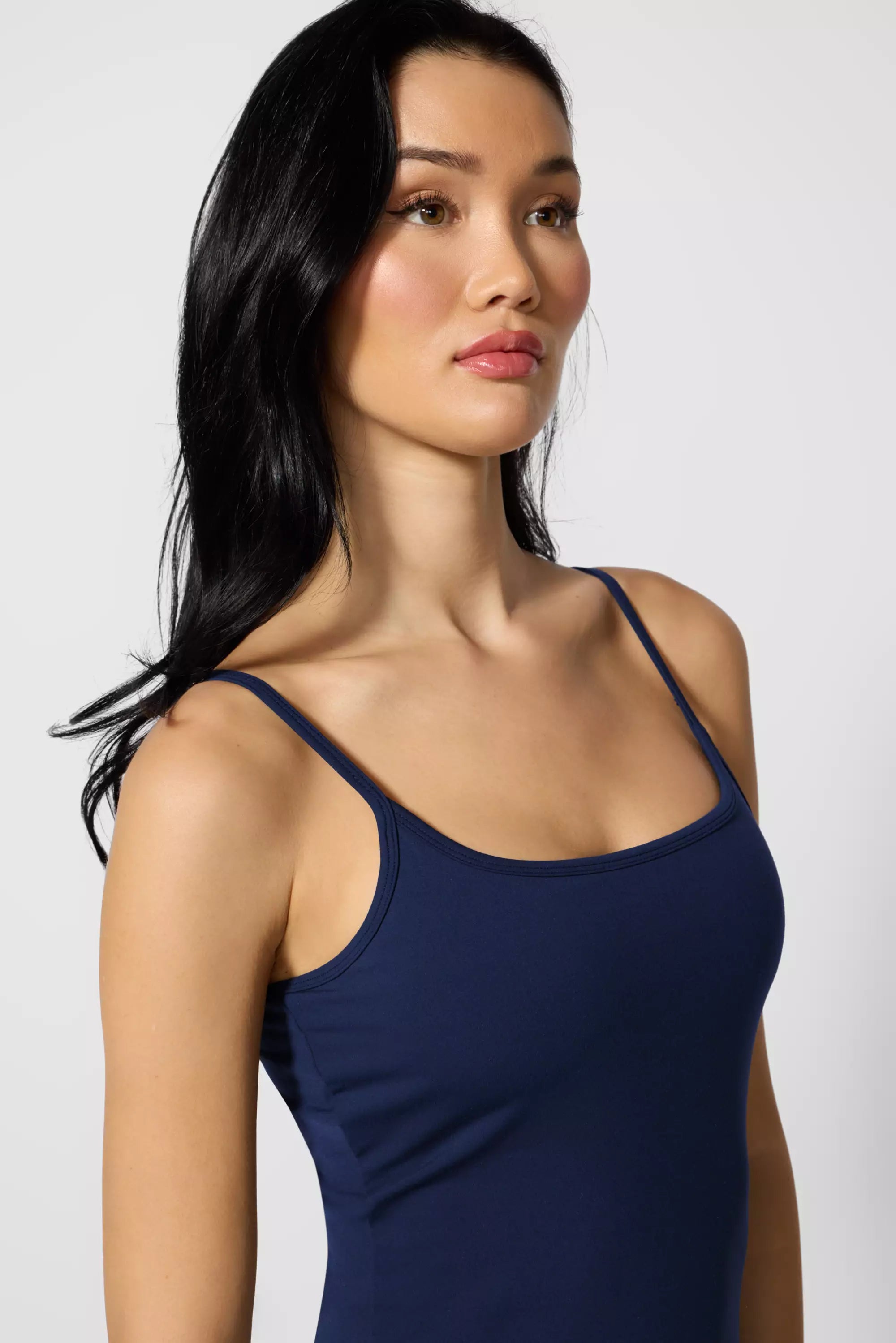 Cloud Strappy Tank with Support - Navy Blazer