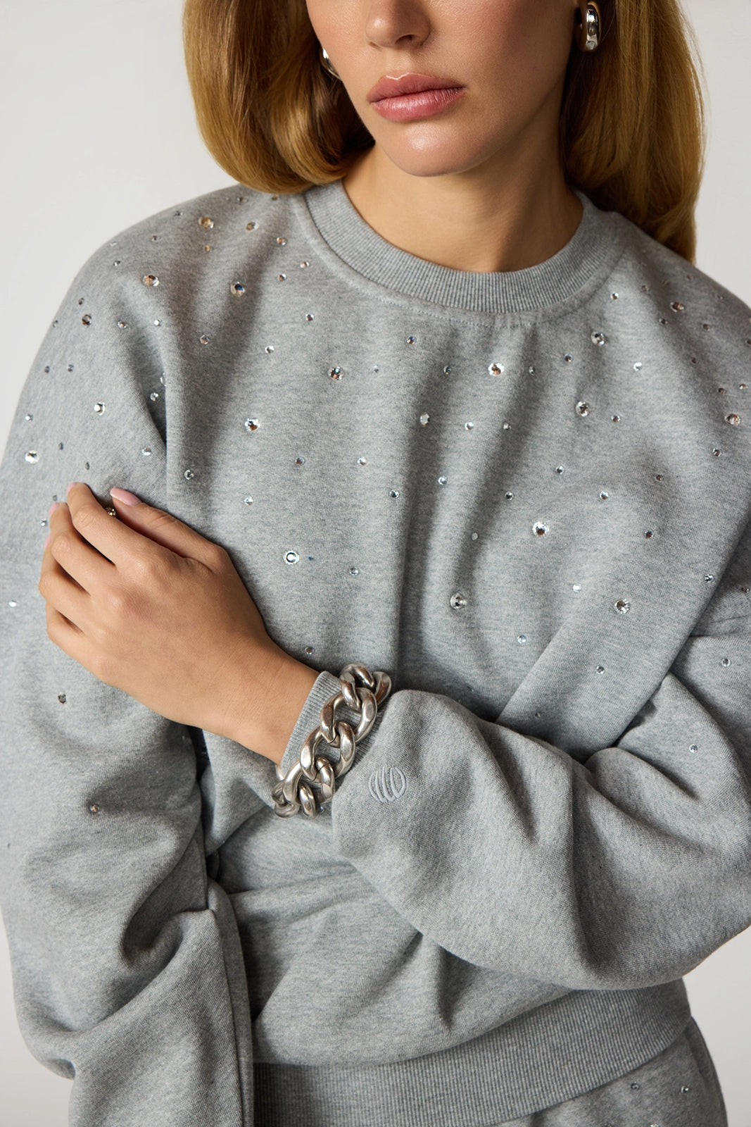 Luxefleece Boyfriend Sweatshirt - Diamond Decadence