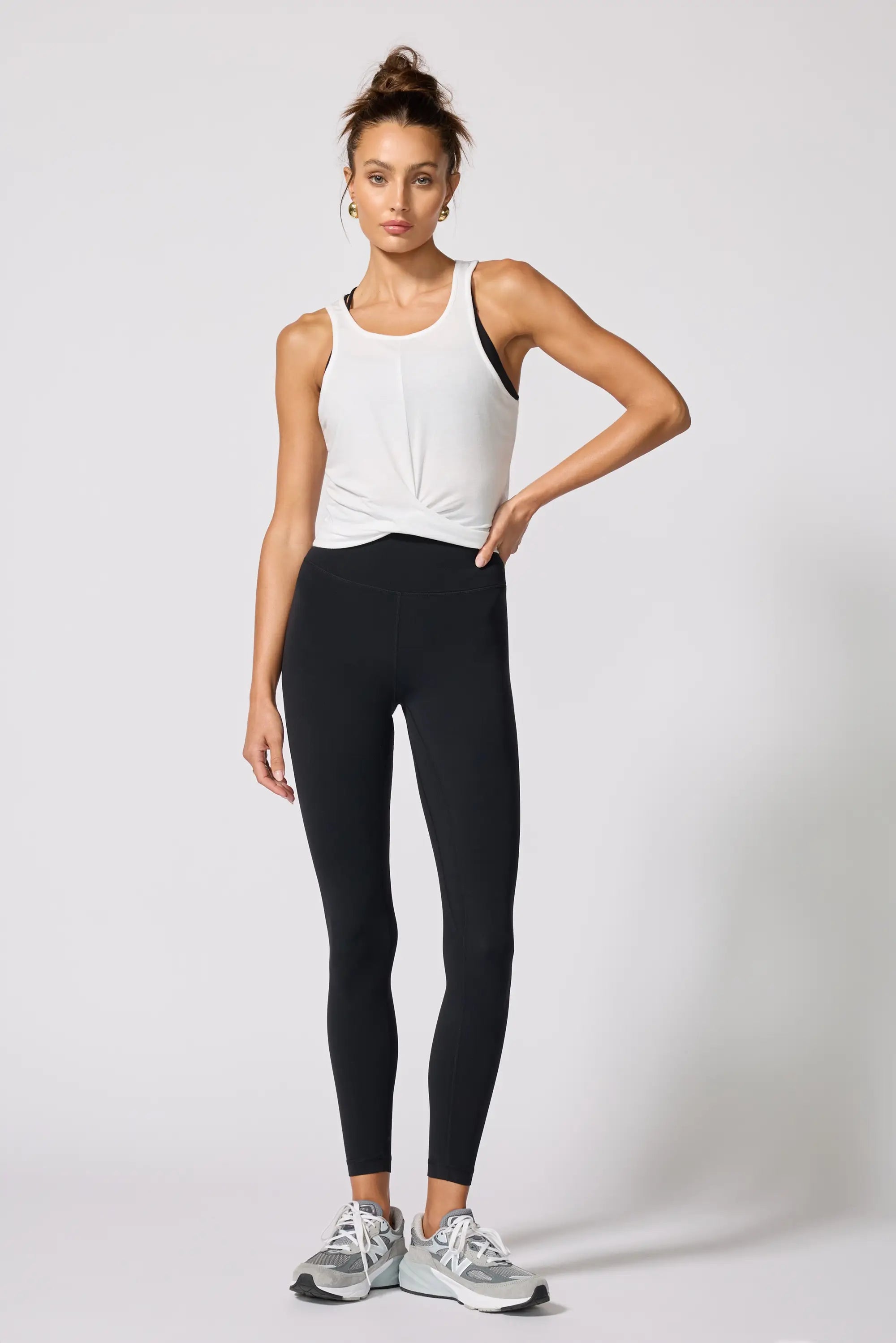 Twist Front Tank - Brilliant White