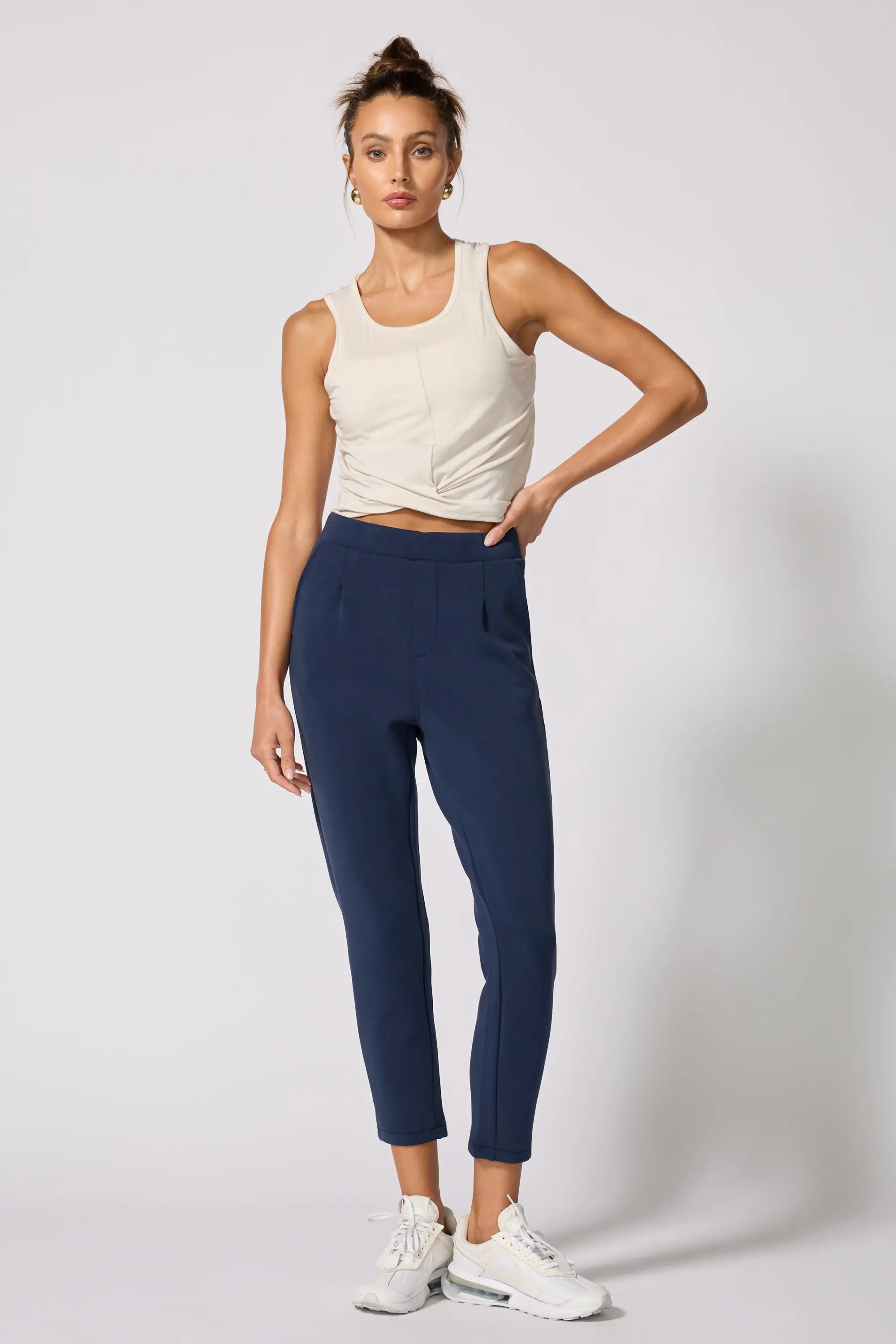 Twist Front Tank - Moonbeam