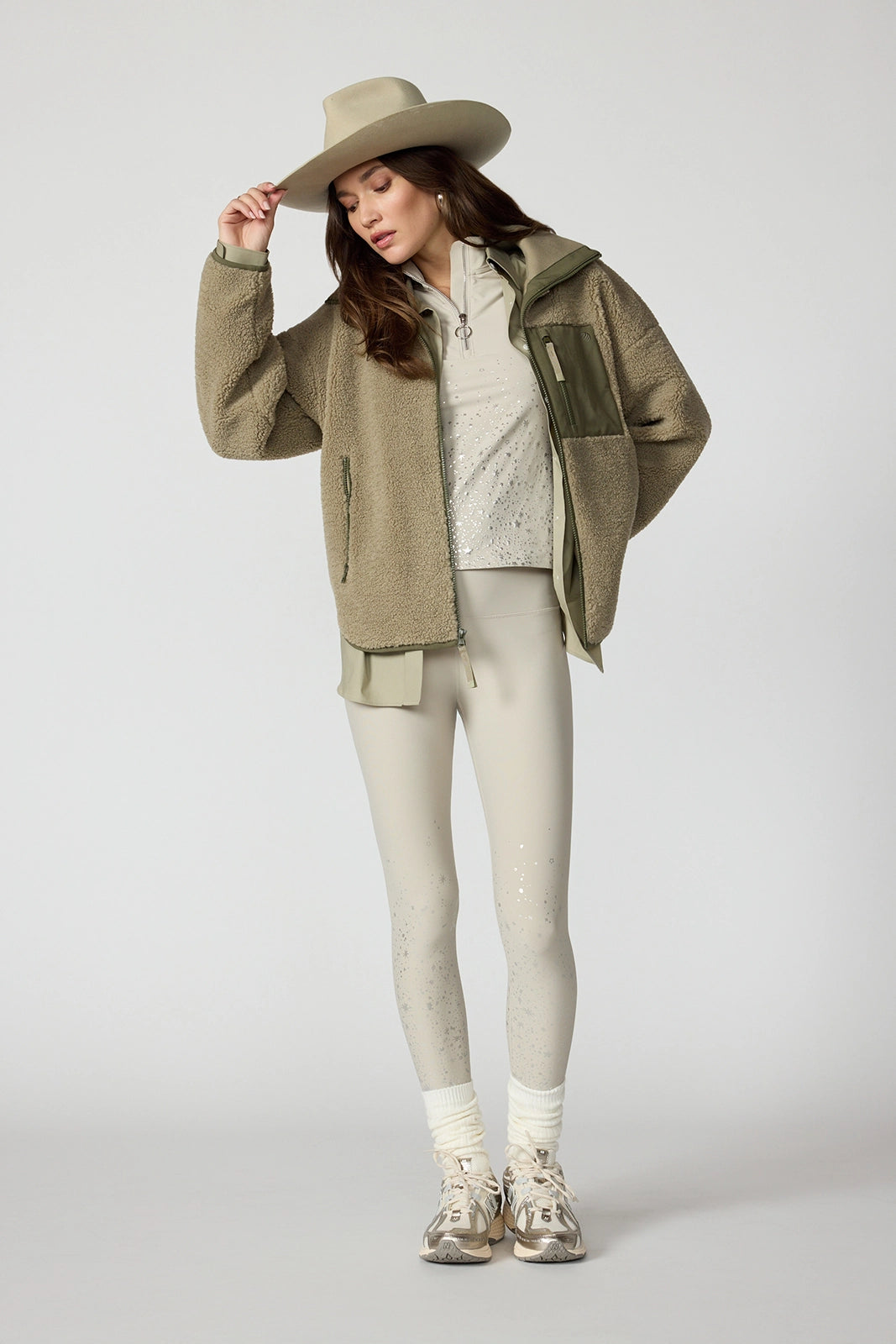 Star Foil Print Legging - Island Fossil