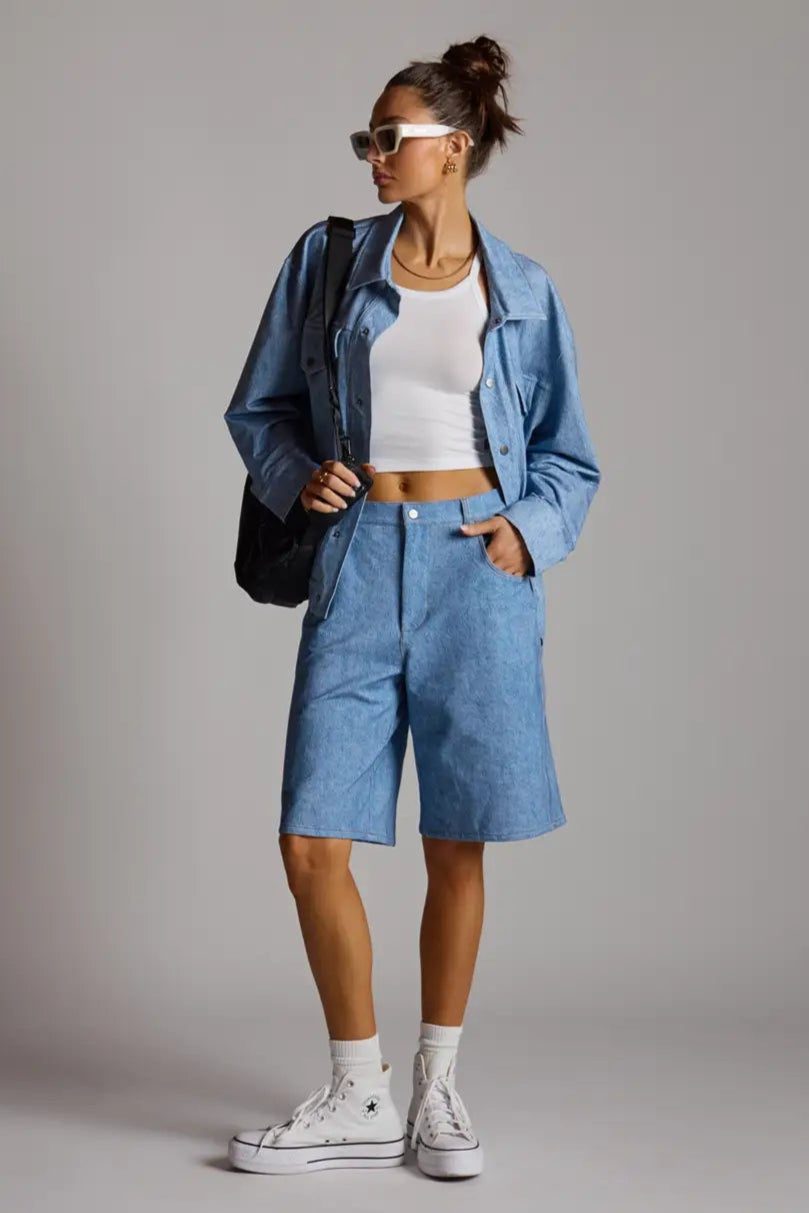 Trompe-l'oeil Jacket - Denim Wash