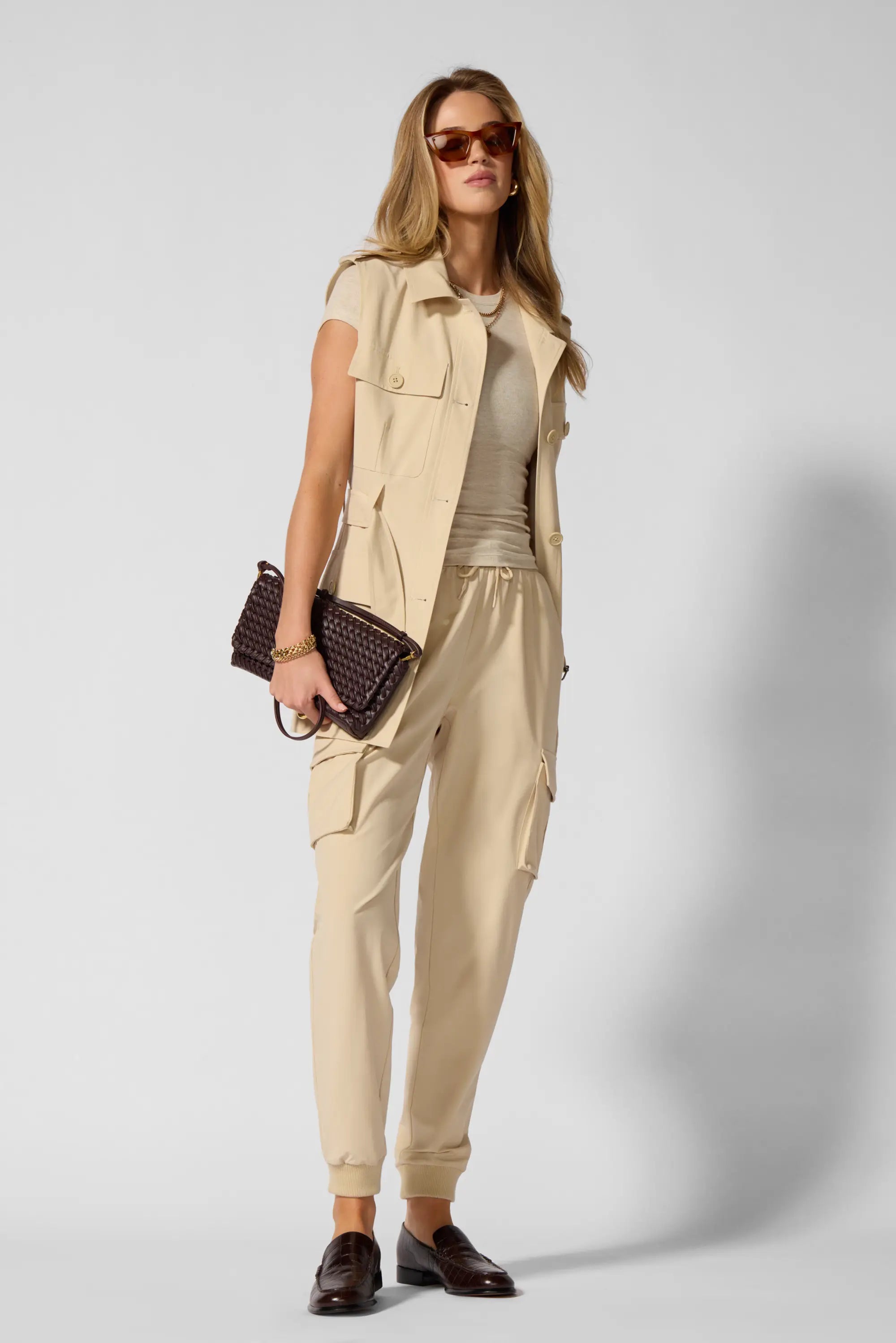 Ripstop Safari Vest - Brown Rice