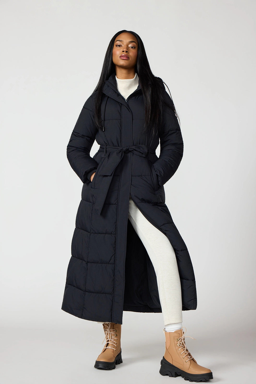 Long Full Zip Jacket - Black