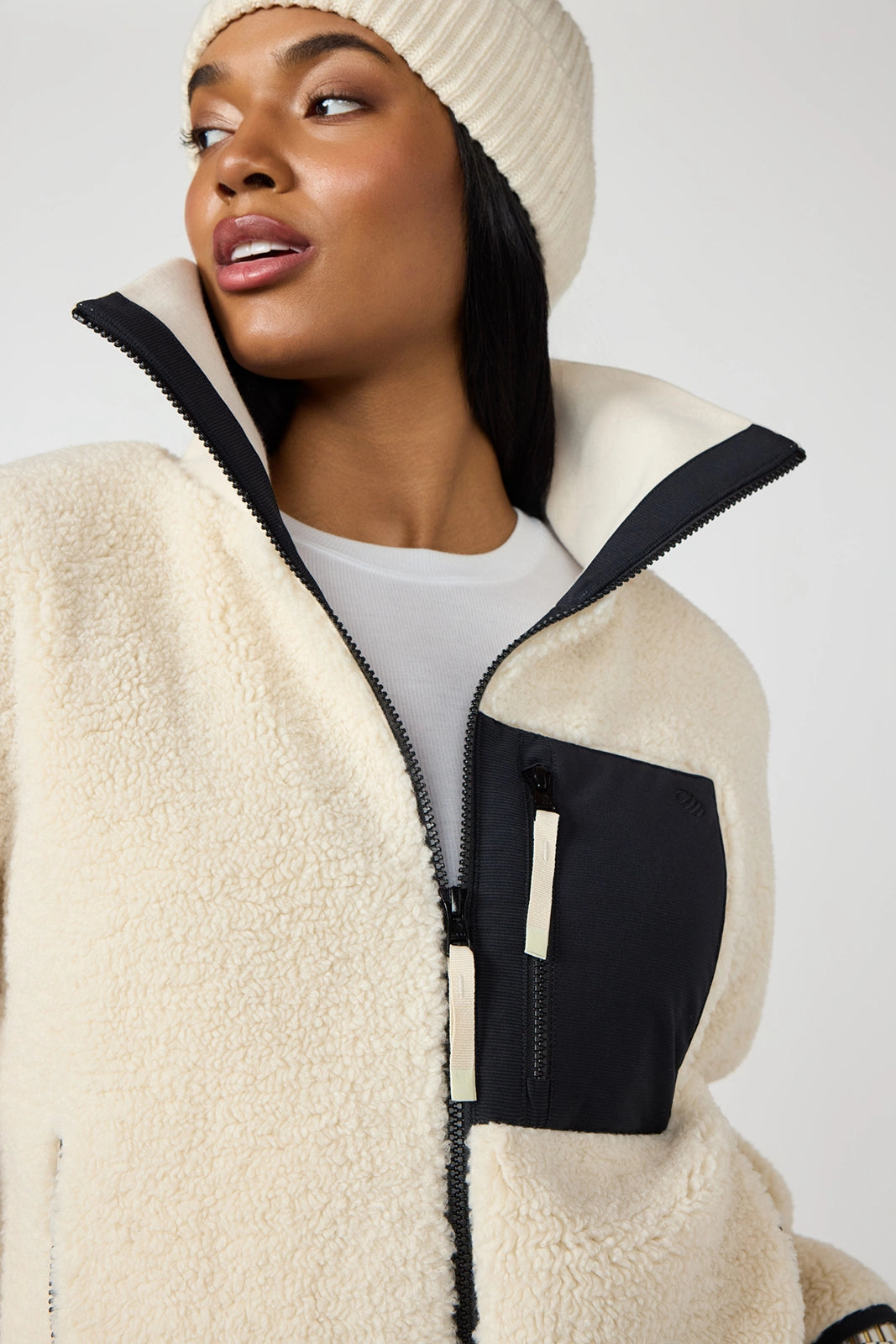 Berber Colour Block Jacket - Birch