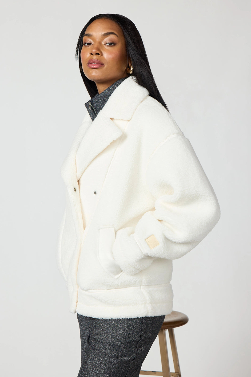 Berber Biker Jacket - Vanilla