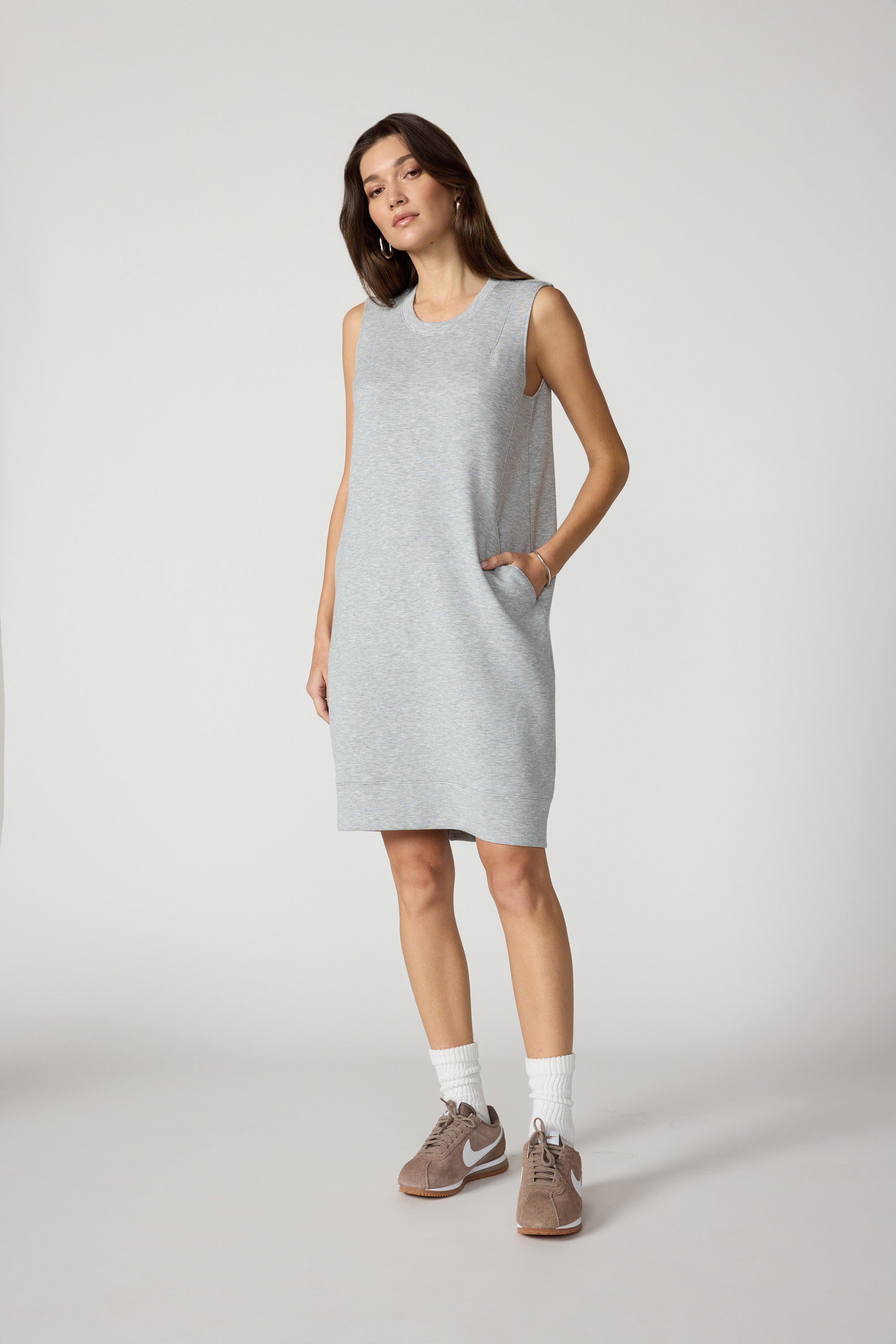 Dreamweave™ Dress - Htr Concrete
