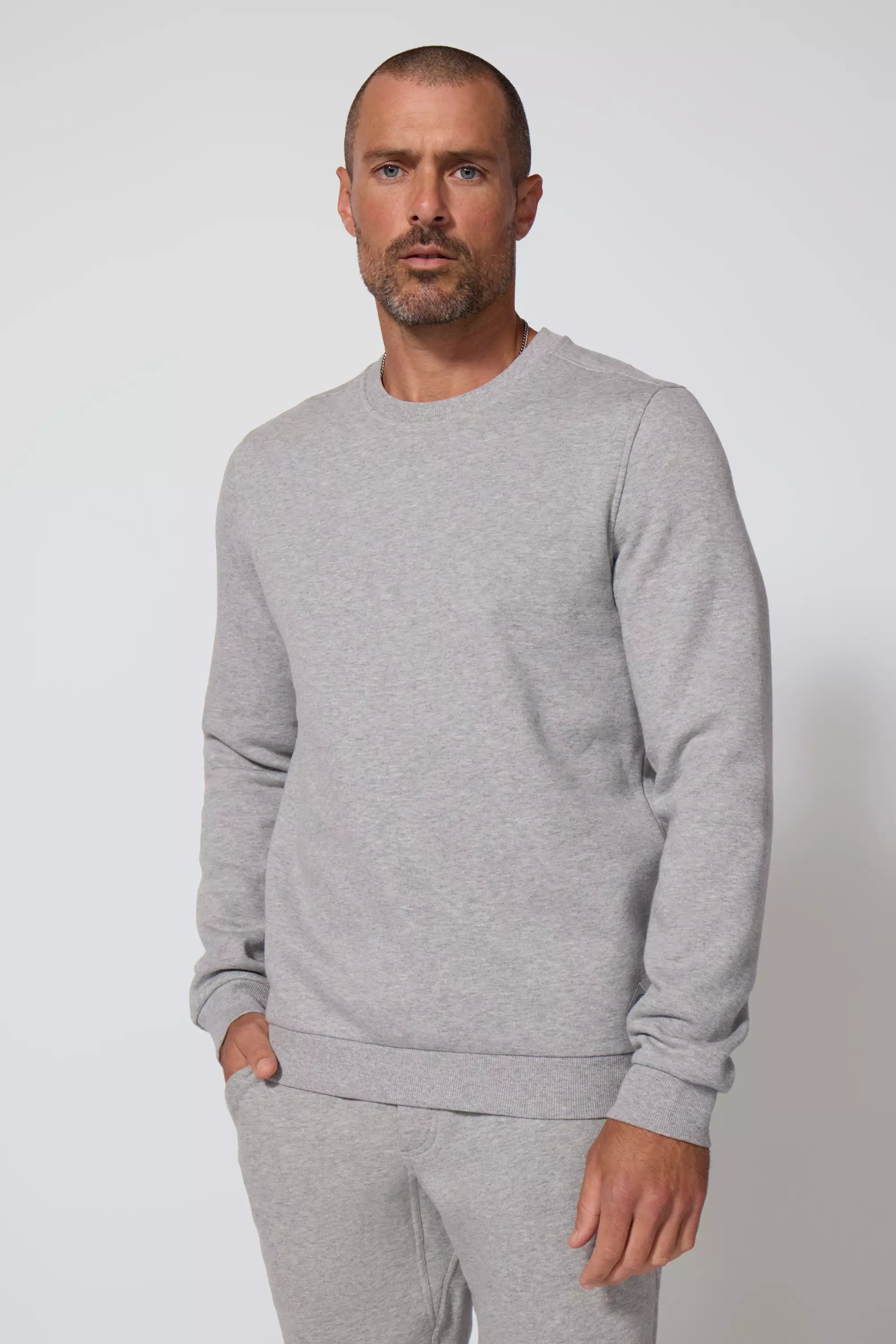 Men's Luxefleece Sweatshirt - Htr Concrete