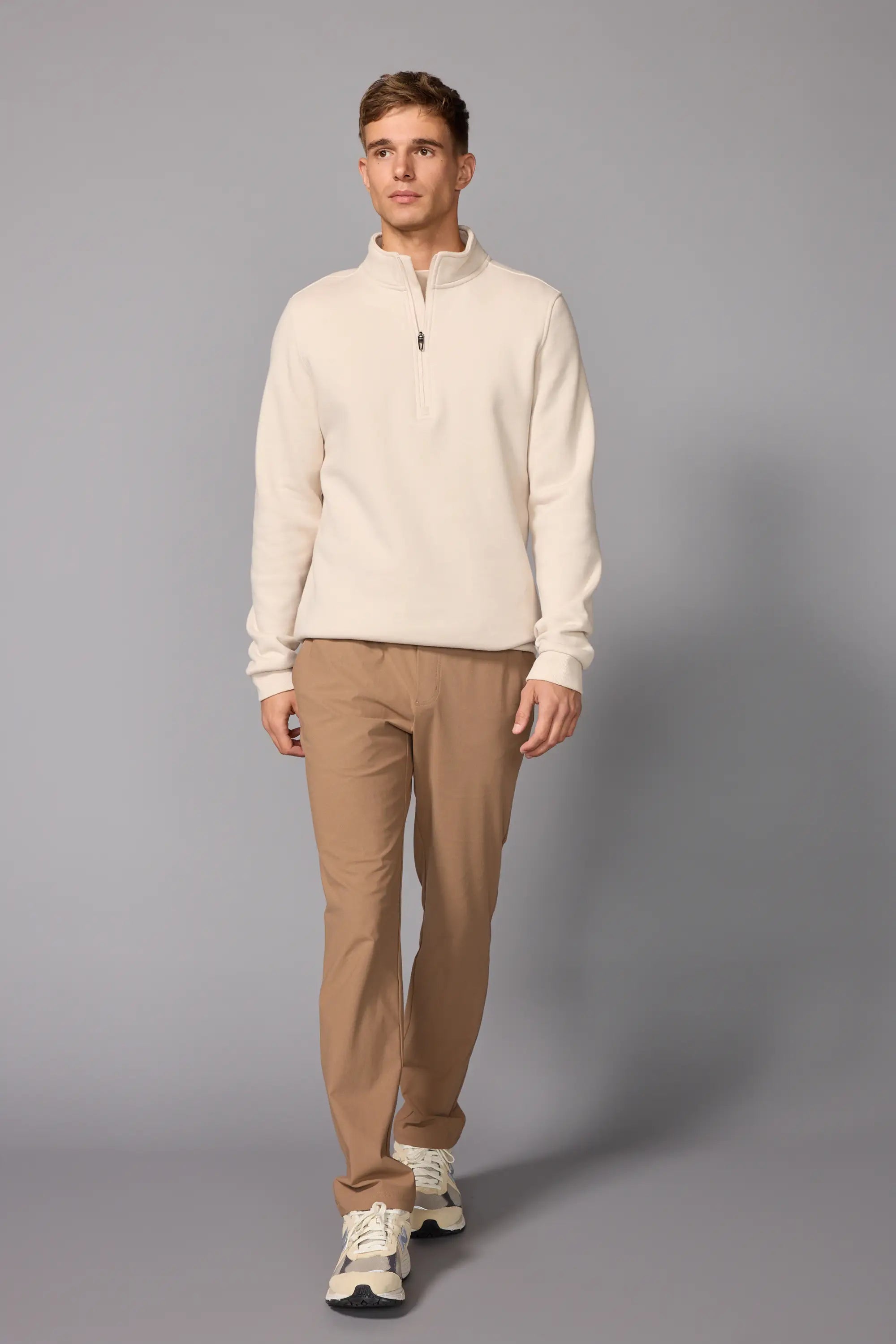 Men's Luxefleece 1/4 Zip  - Stone