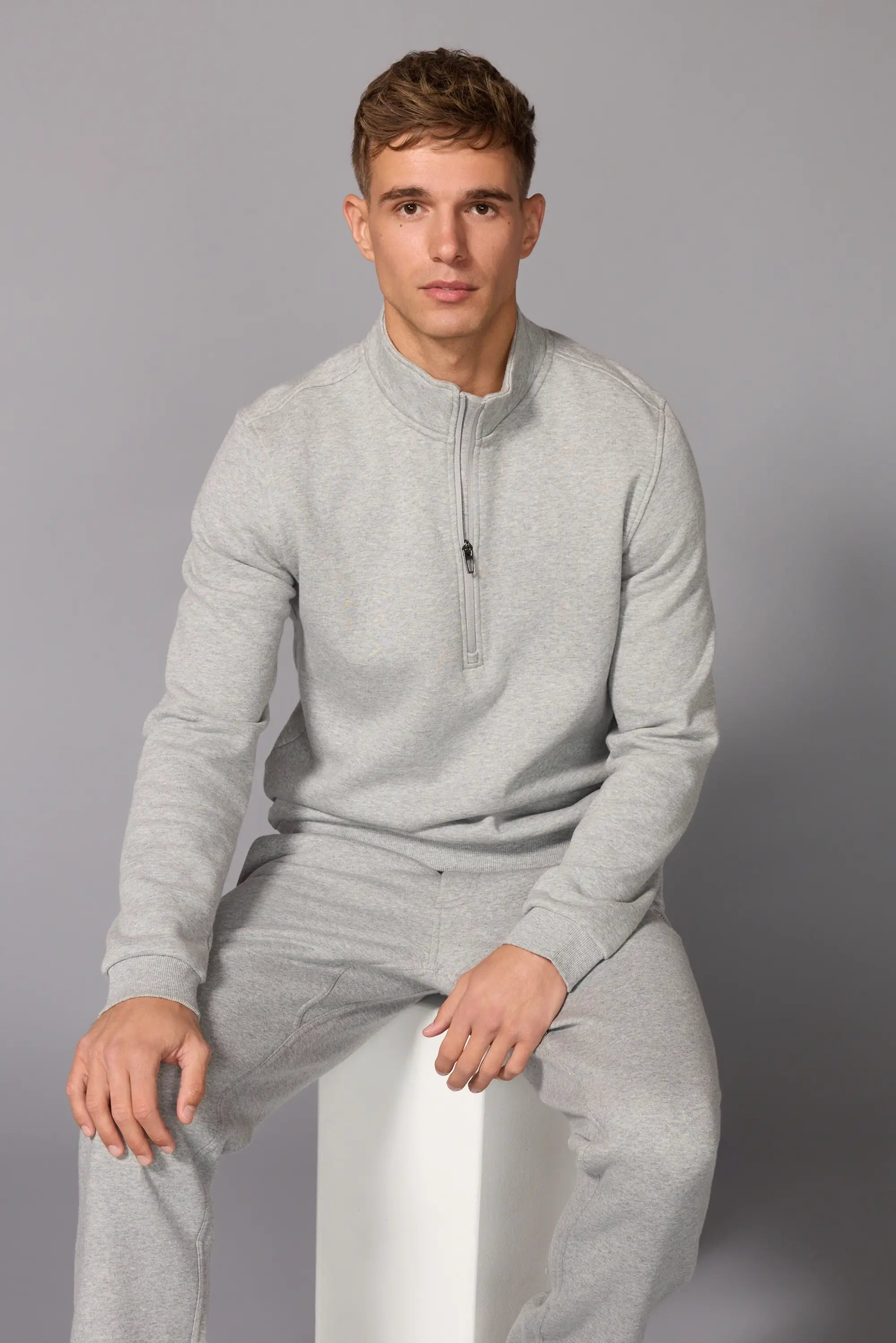 Men's Luxefleece 1/4 Zip - Htr Concrete