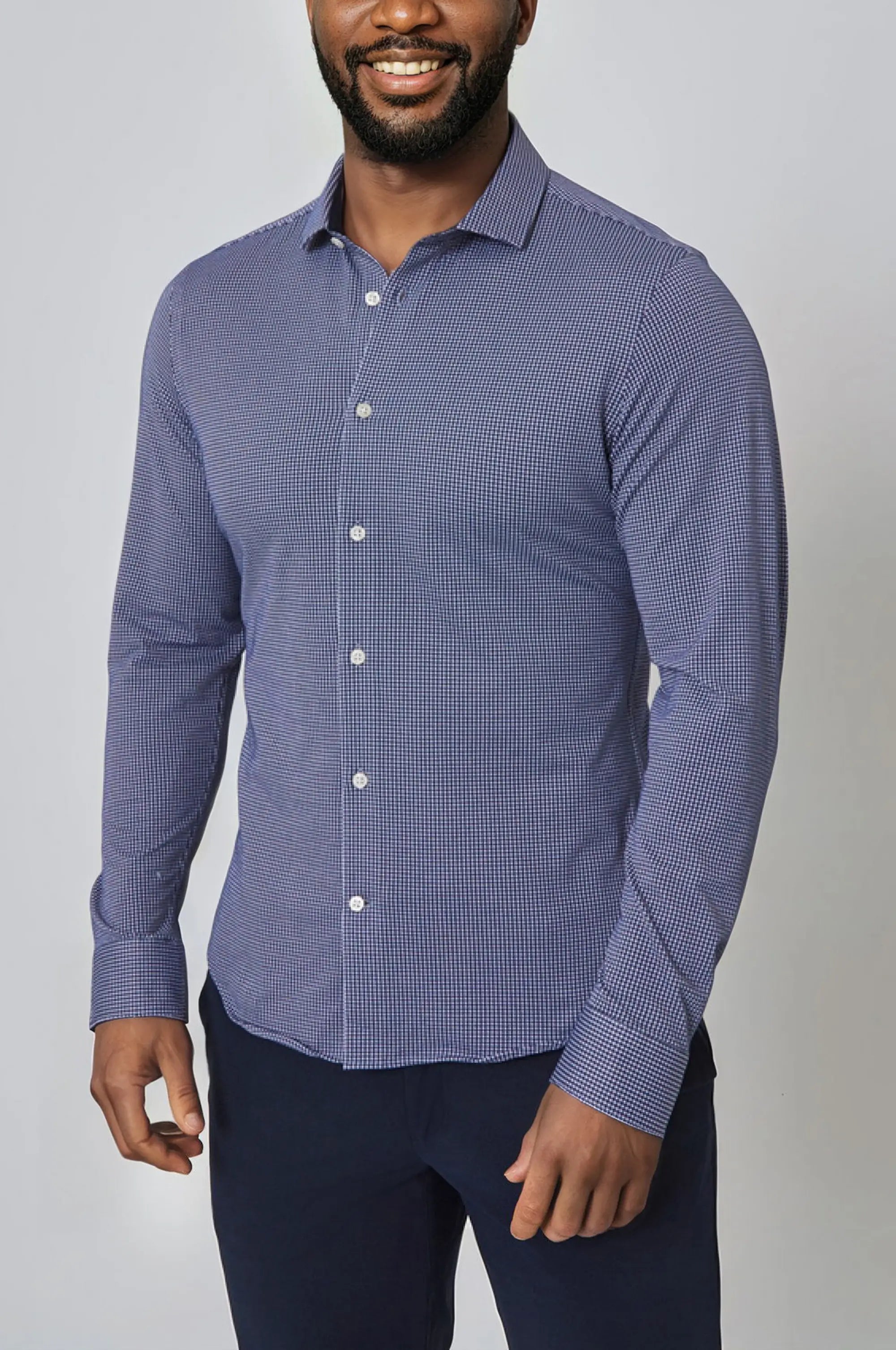 Performance Oxford Shirt - Navy Blazer