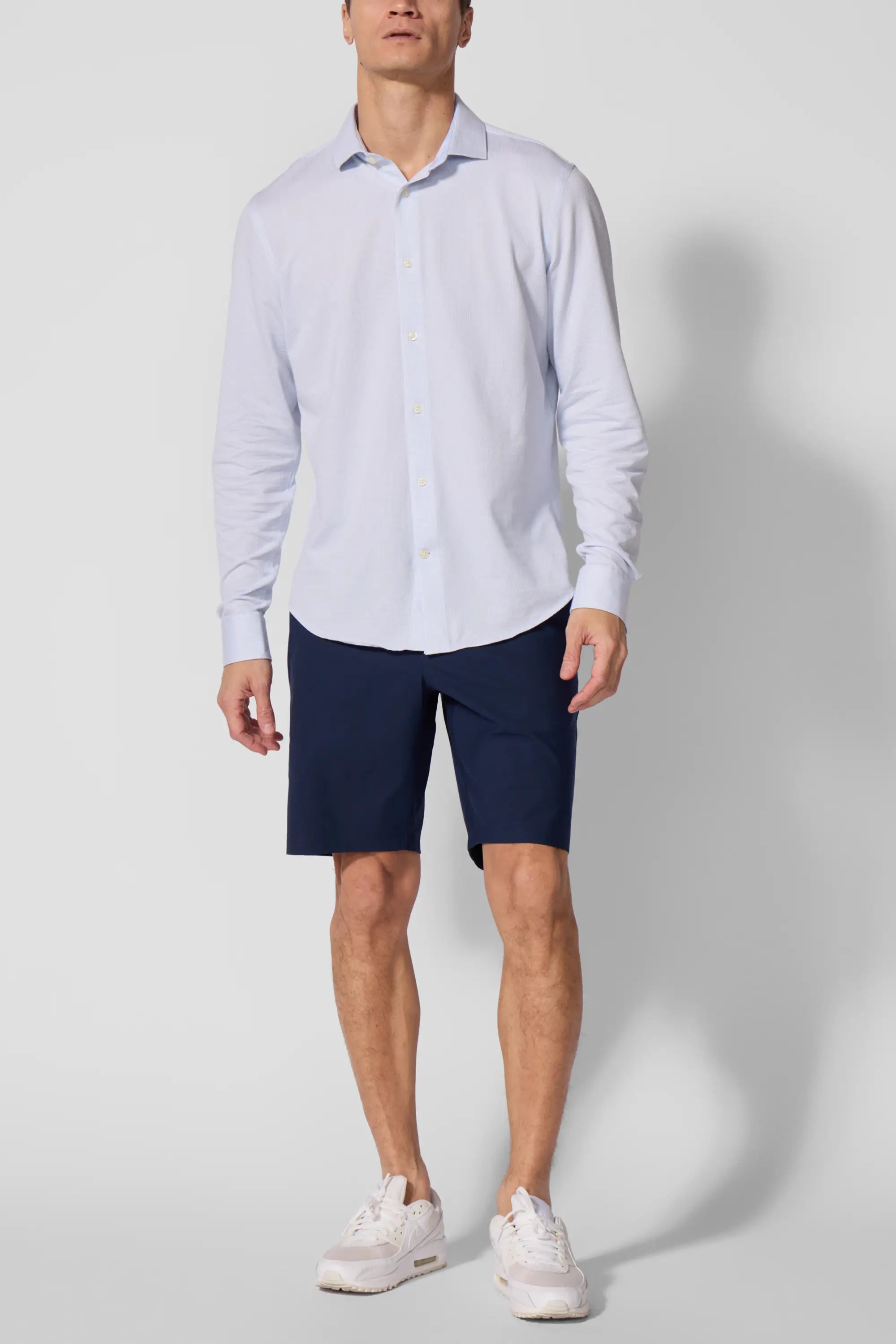 Performance Oxford Shirt - Blue Fog/Brilliant White