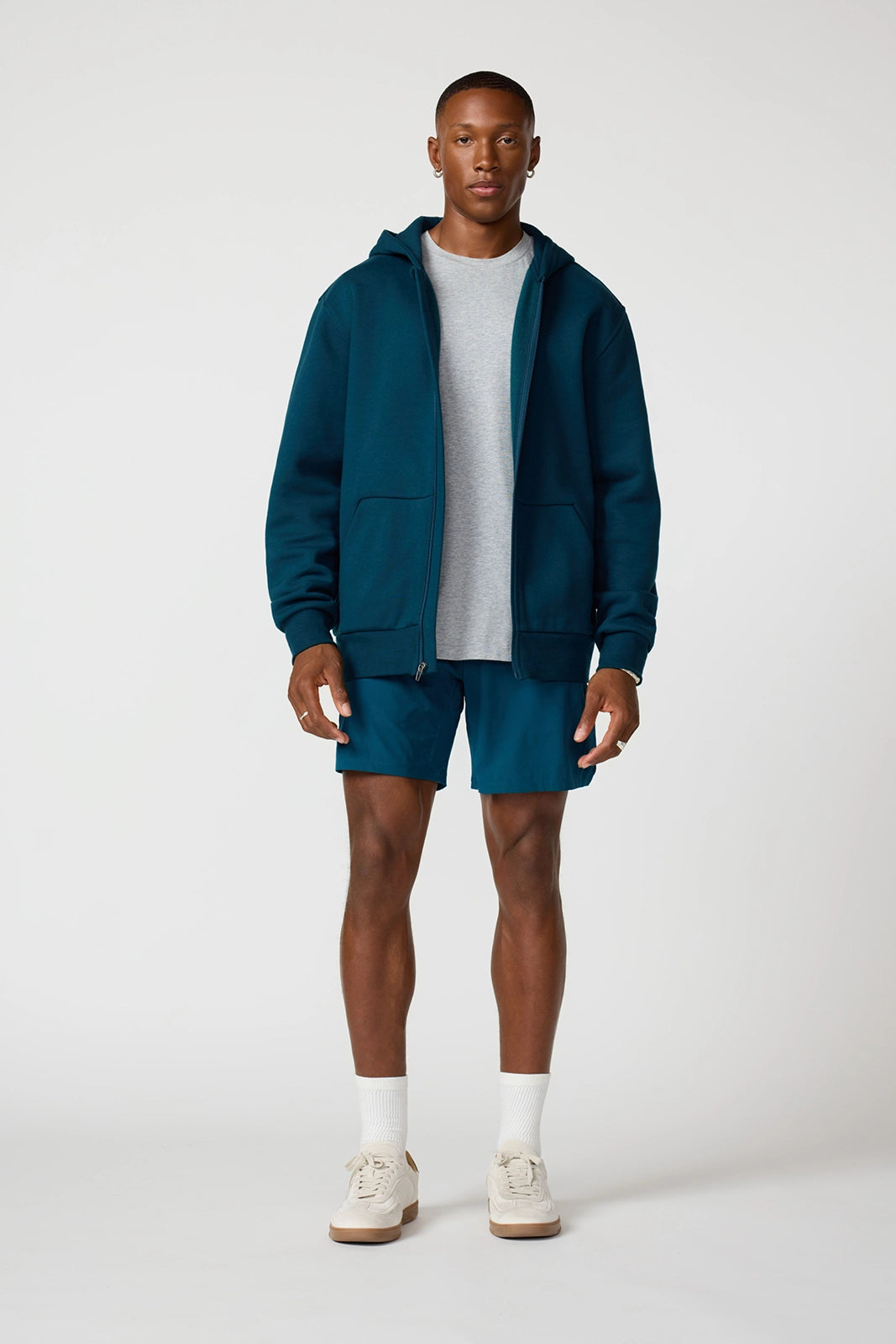 Men's Luxefleece Relaxed Zip-Up Hoodie - Reflecting Pond