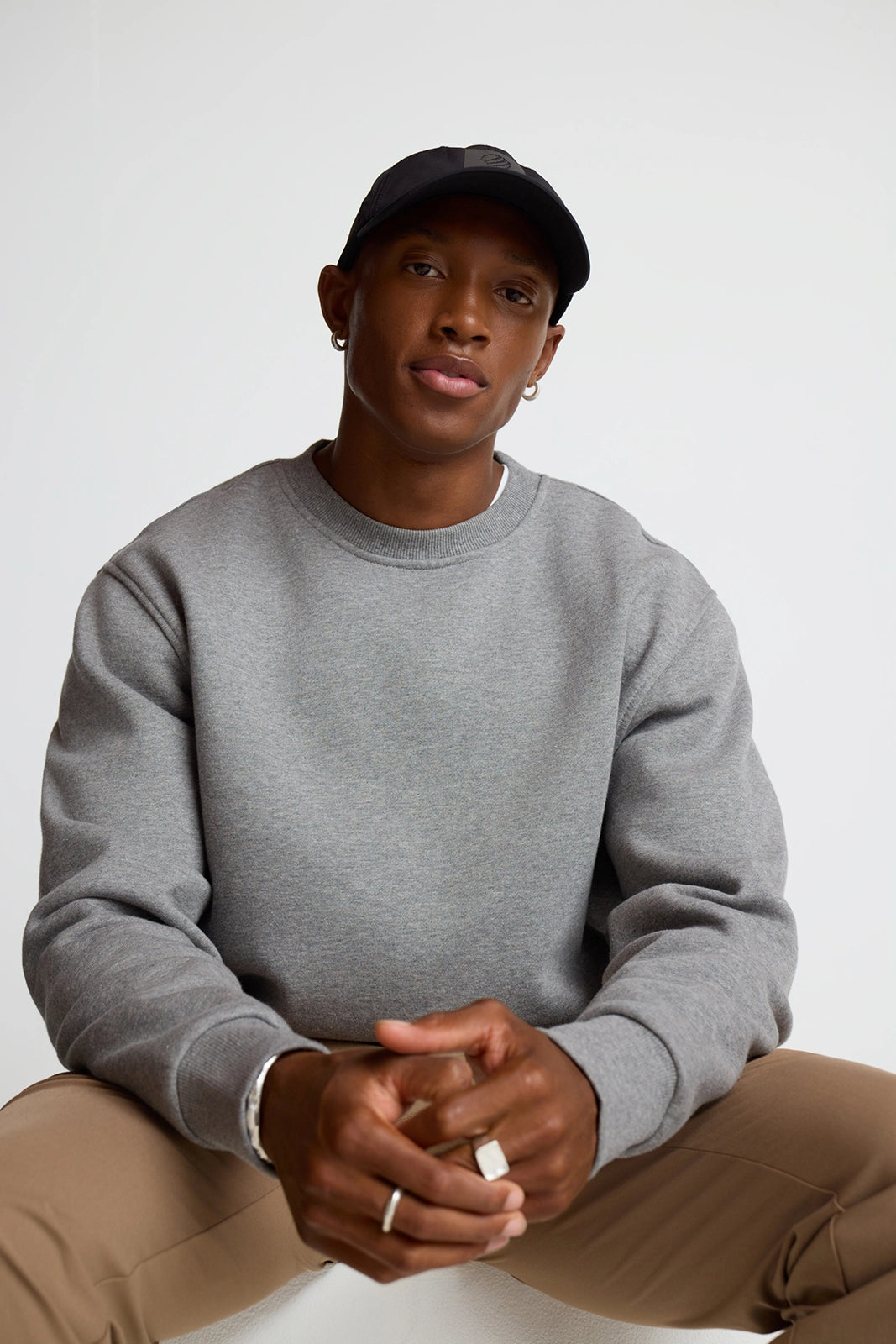 Men's Luxefleece Relaxed Sweatshirt - Htr Steel Grey