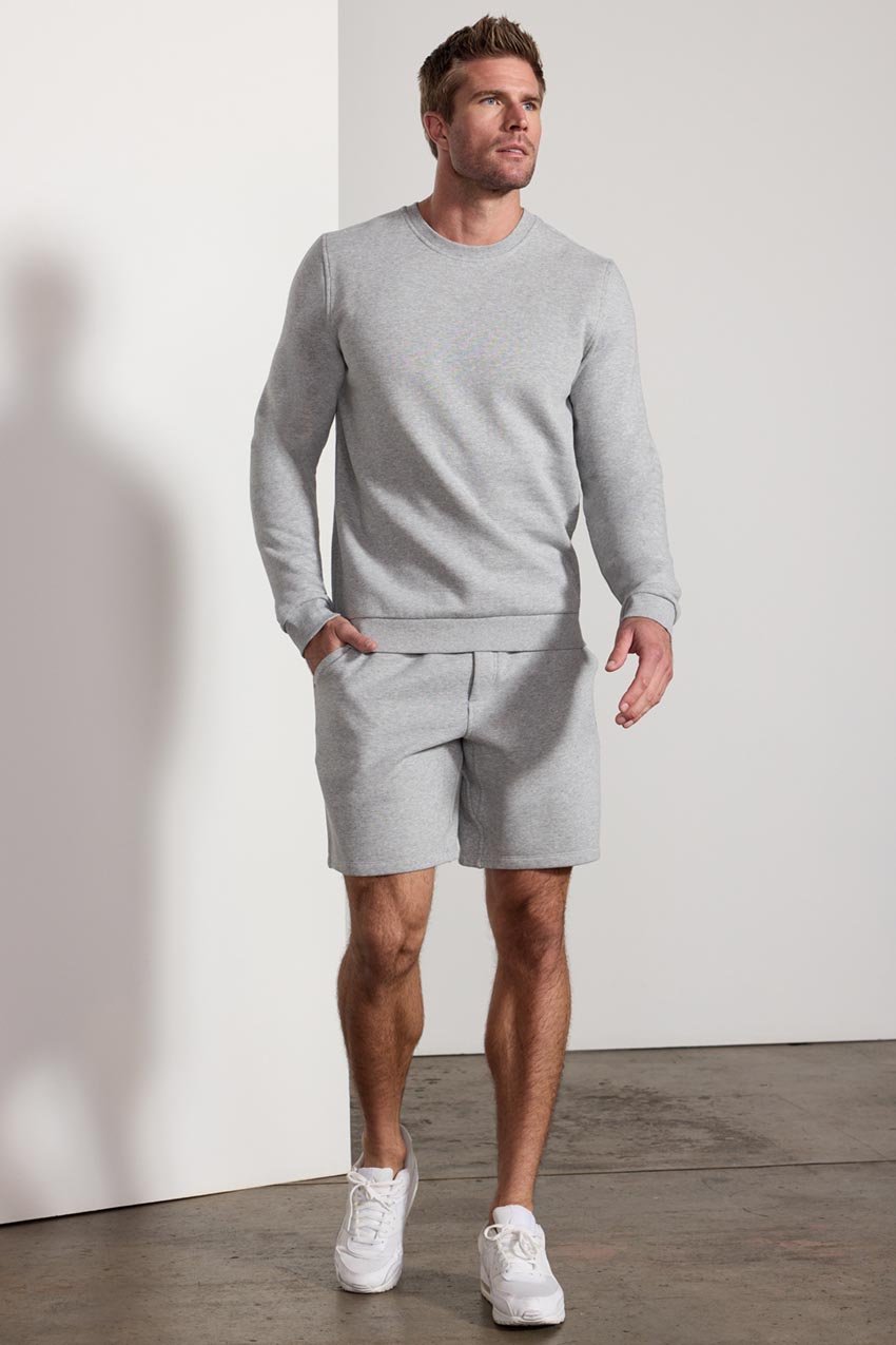 Men's Luxefleece Short - Htr Concrete