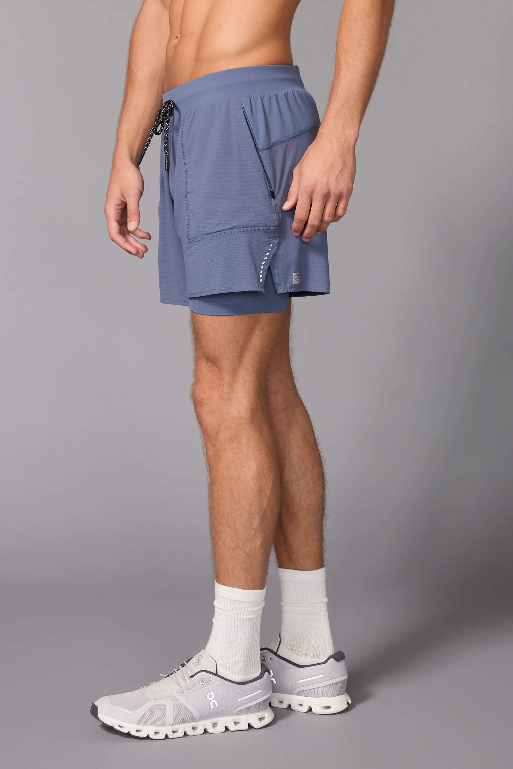 Aerate Run Short - Vintage Indigo
