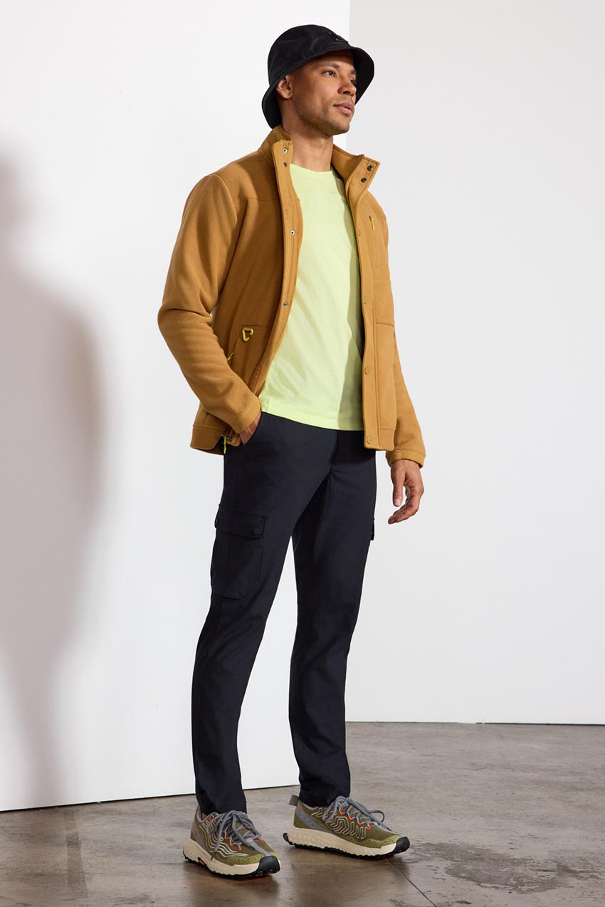 Encore Fleece Jacket with Chest Pocket - Bistre